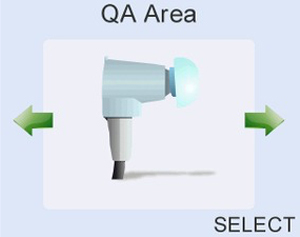 Dedicated QA test area On board Probe, cavity, occlusion and real ear test QA facility with Probe ID tracking & history view