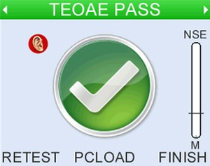 (OPTIONAL TEOAE) 
Configurable as a simple-to-use automated screener for hearing screening applications