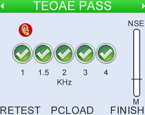 Customizable pass criteria of 6dB SNR in 2, 3, or 4, 1/2 octave wide or narrow bands