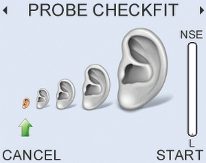 In-ear calibration ensuring accurate results. 6 preset stimulus levels 60/50 to 70/70