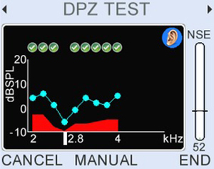 DP zoom focuses on a specific range of frequencies in high resolution (up to 16 pts/oct) to explore details