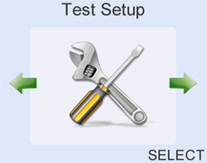 Comprehensive automatic or manual test setup of
parameter, protocol and individual clinical pass criteria