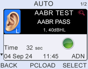 Store up to 4000* tests listed in chronological order with on-screen test result summary table.