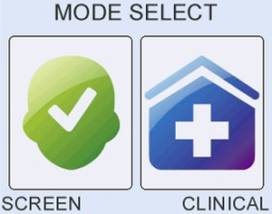 Easy-to-use one key screening or clinical setup